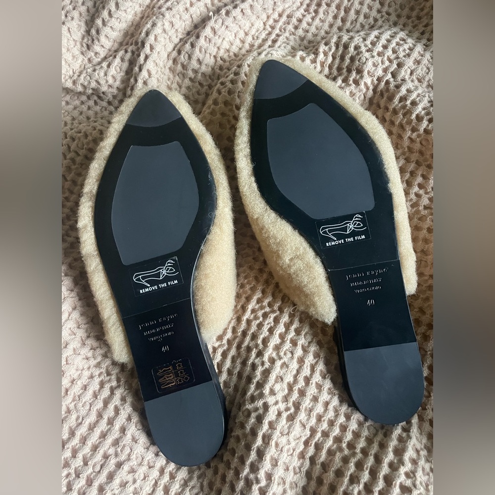 JENNI KAYNE shearling mules SEE SIZING NOTE :) - Picture 5 of 5